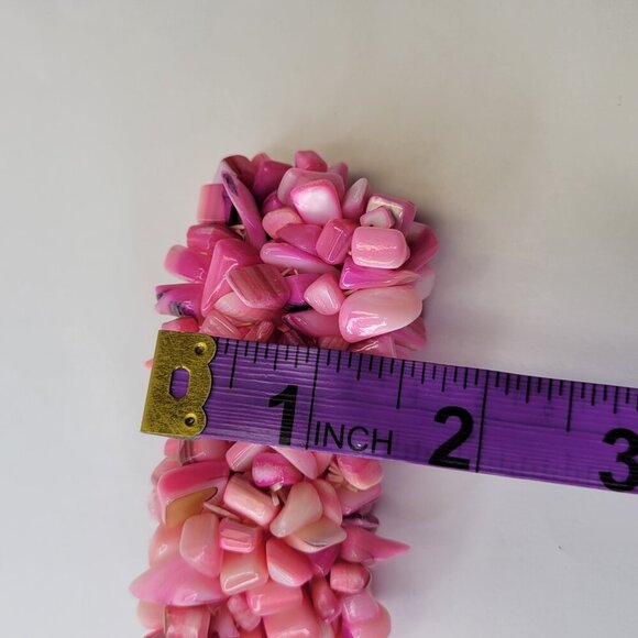 Hot Pink Stretch Bracelet - Picture 10 of 12